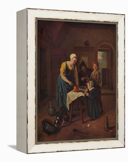 'Grace Before Meat', c1665, (c1915)-Jan Steen-Framed Premier Image Canvas