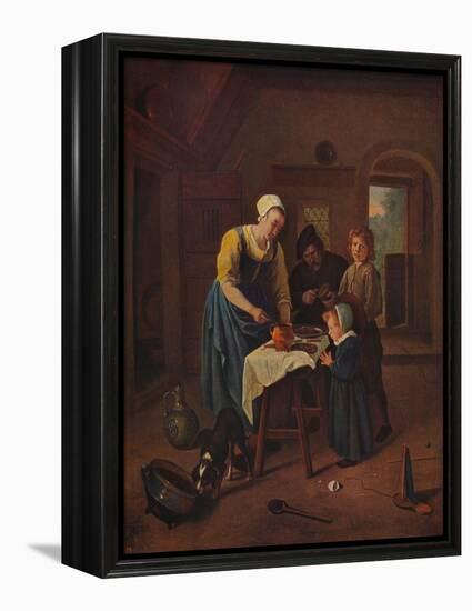 'Grace Before Meat', c1665, (c1915)-Jan Steen-Framed Premier Image Canvas