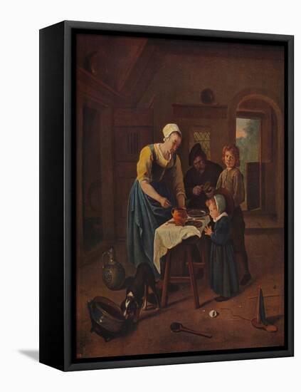 'Grace Before Meat', c1665, (c1915)-Jan Steen-Framed Premier Image Canvas