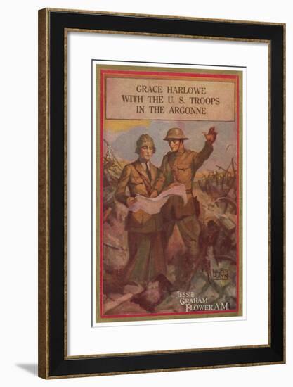 Grace Harlowe With The U.S. Troops In The Argonne-Walter Hayn-Framed Art Print