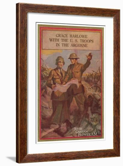 Grace Harlowe With The U.S. Troops In The Argonne-Walter Hayn-Framed Art Print