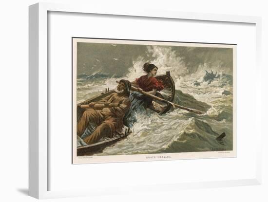 Grace Horsley Darling Daughter of Lighthouse-Keeper on the Farne Islands-Charles Joseph Staniland-Framed Art Print