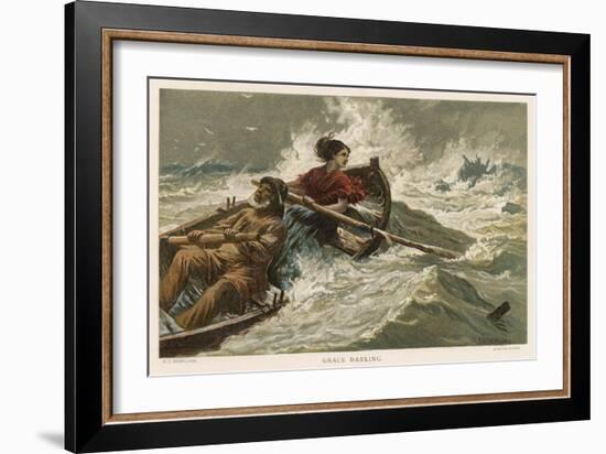 Grace Horsley Darling Daughter of Lighthouse-Keeper on the Farne Islands-Charles Joseph Staniland-Framed Art Print