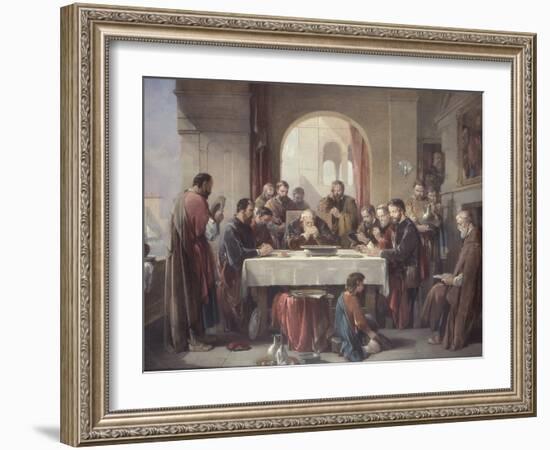 Grace in the Refectory-George Cattermole-Framed Giclee Print