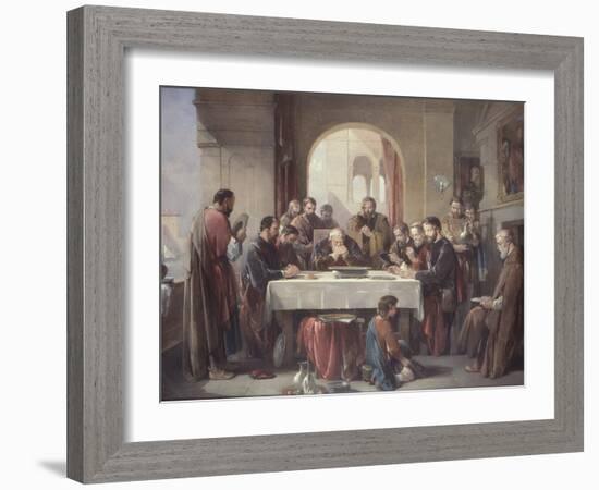 Grace in the Refectory-George Cattermole-Framed Giclee Print