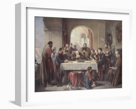 Grace in the Refectory-George Cattermole-Framed Giclee Print