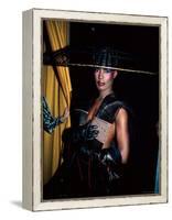 Grace Jones, Wearing Unusual Hat-John Paschal-Framed Premier Image Canvas
