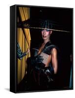 Grace Jones, Wearing Unusual Hat-John Paschal-Framed Premier Image Canvas
