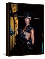 Grace Jones, Wearing Unusual Hat-John Paschal-Framed Premier Image Canvas