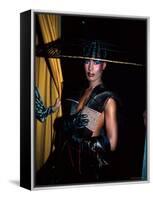 Grace Jones, Wearing Unusual Hat-John Paschal-Framed Premier Image Canvas