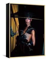 Grace Jones, Wearing Unusual Hat-John Paschal-Framed Premier Image Canvas