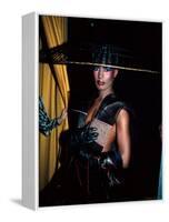 Grace Jones, Wearing Unusual Hat-John Paschal-Framed Premier Image Canvas