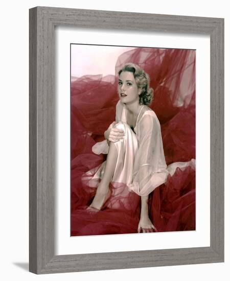 Grace Kelly (1929- 1982) promo photo for film Rear window, 1954 (photo)-null-Framed Photo