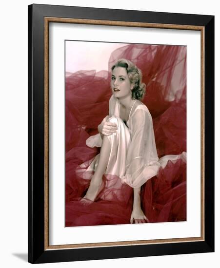 Grace Kelly (1929- 1982) promo photo for film Rear window, 1954 (photo)-null-Framed Photo