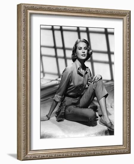 Grace Kelly, 1954 (b/w photo)-null-Framed Photo