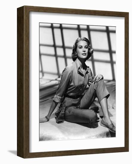 Grace Kelly, 1954 (b/w photo)-null-Framed Photo