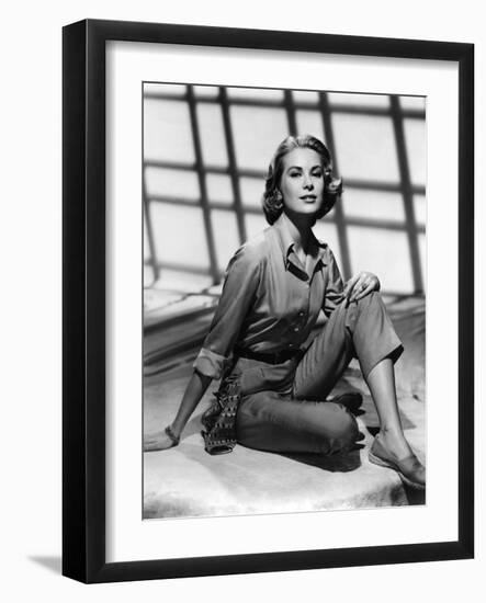 Grace Kelly, 1954 (b/w photo)-null-Framed Photo