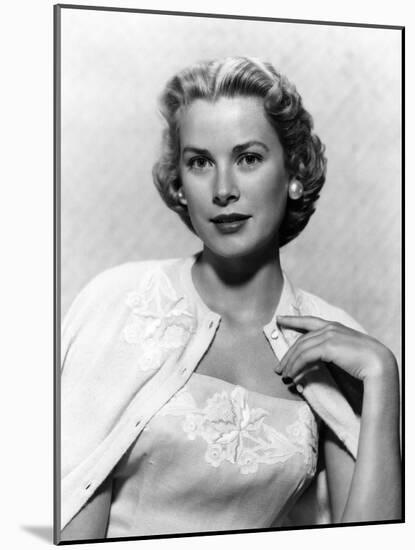 Grace Kelly (b/w photo)-null-Mounted Photo