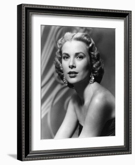 Grace Kelly (b/w photo)-null-Framed Photo