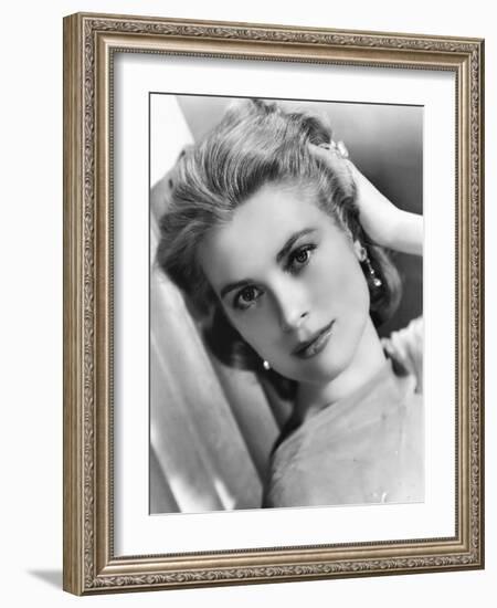 Grace Kelly (b/w photo)-null-Framed Photo