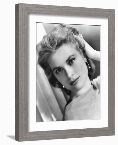 Grace Kelly (b/w photo)-null-Framed Photo