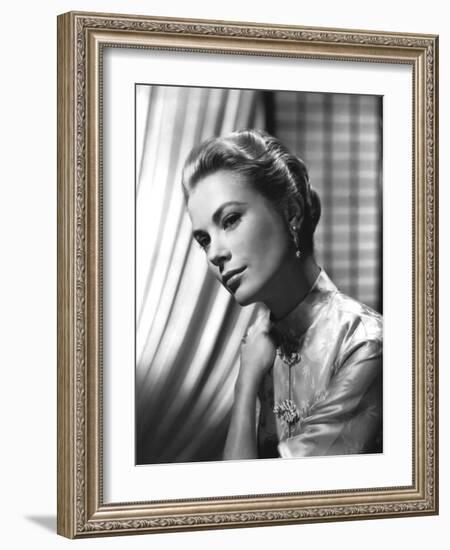 Grace Kelly (b/w photo)-null-Framed Photo