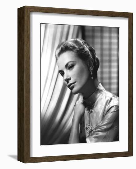 Grace Kelly (b/w photo)-null-Framed Photo