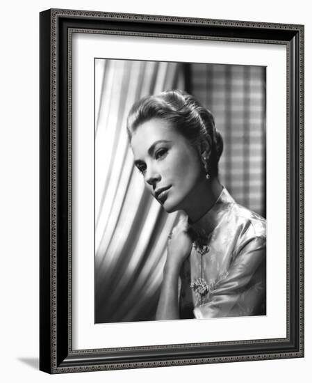 Grace Kelly (b/w photo)-null-Framed Photo