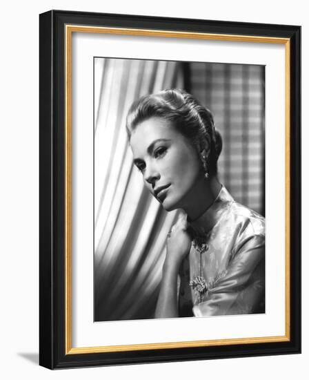 Grace Kelly (b/w photo)-null-Framed Photo