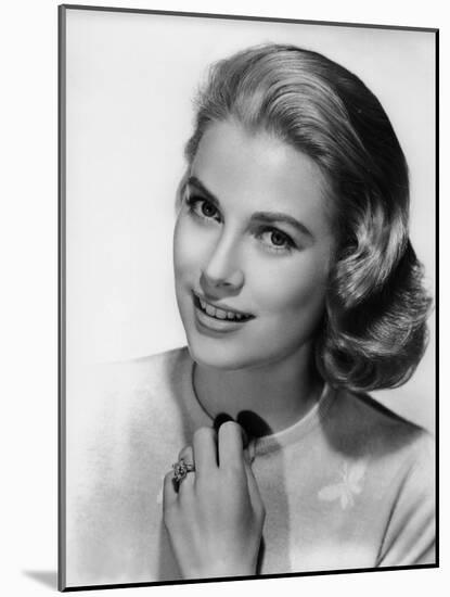 Grace Kelly (b/w photo)-null-Mounted Photo