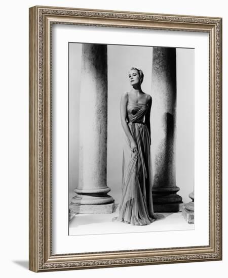 Grace Kelly (b/w photo)-null-Framed Photo