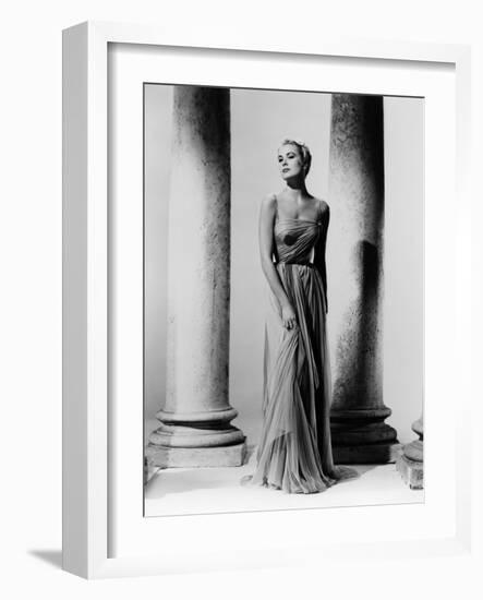 Grace Kelly (b/w photo)-null-Framed Photo