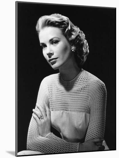 Grace Kelly (b/w photo)-null-Mounted Photo