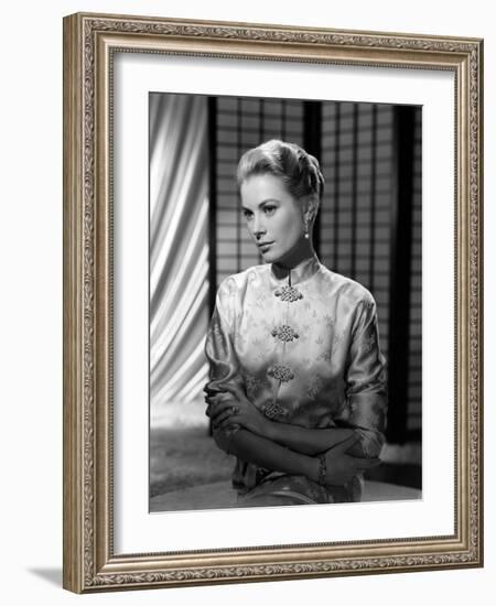 Grace Kelly (b/w photo)-null-Framed Photo