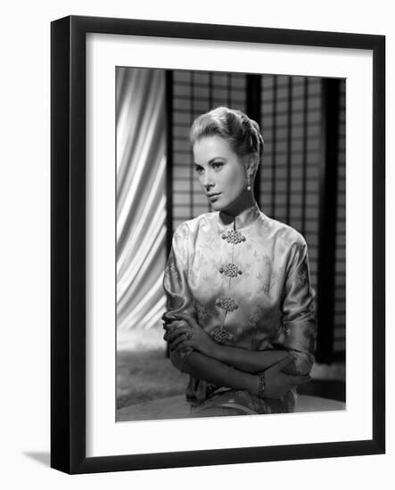 Grace Kelly (b/w photo)-null-Framed Photo