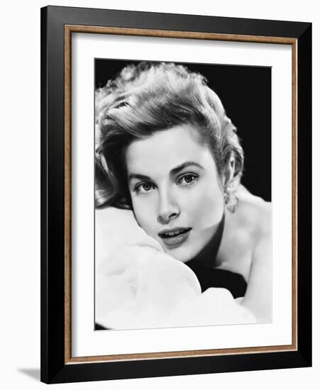 Grace Kelly (b/w photo)-null-Framed Photo