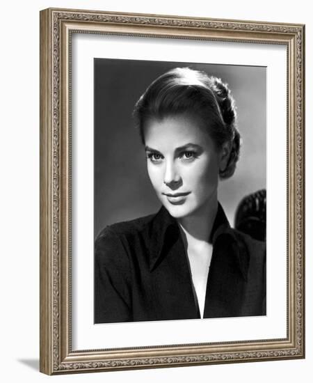 Grace Kelly (b/w photo)-null-Framed Photo