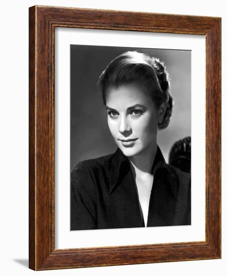 Grace Kelly (b/w photo)-null-Framed Photo