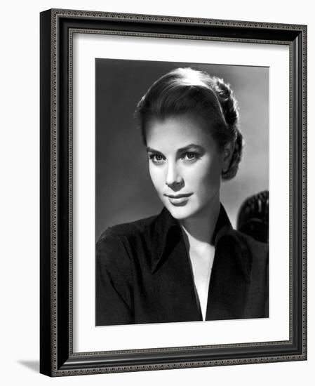 Grace Kelly (b/w photo)-null-Framed Photo