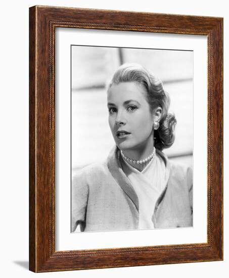 Grace Kelly. "Rear Window" [1954], Directed by Alfred Hitchcock.-null-Framed Photographic Print