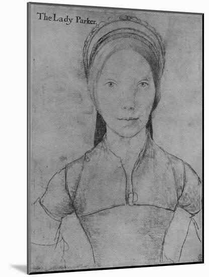 'Grace, Lady Parker', c1540-1543 (1945)-Hans Holbein the Younger-Mounted Giclee Print