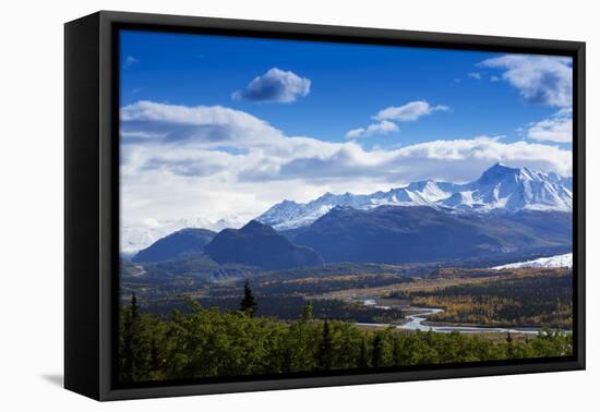 Graceful Bends of Matanuska River-fmcginn-Framed Premier Image Canvas