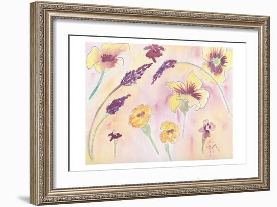 Graceful Blossoms-Beverly Dyer-Framed Art Print