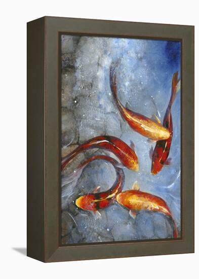 Graceful Koi I-Tim O'toole-Framed Stretched Canvas