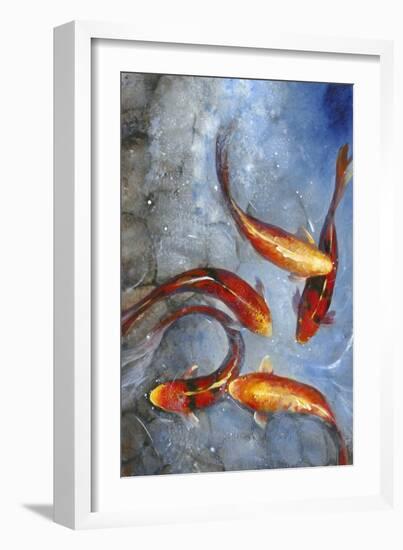 Graceful Koi I-Tim O'toole-Framed Art Print