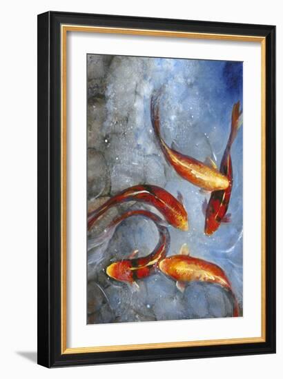 Graceful Koi I-Tim O'toole-Framed Art Print