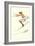 Graceful Lady Skiing Moguls-null-Framed Art Print