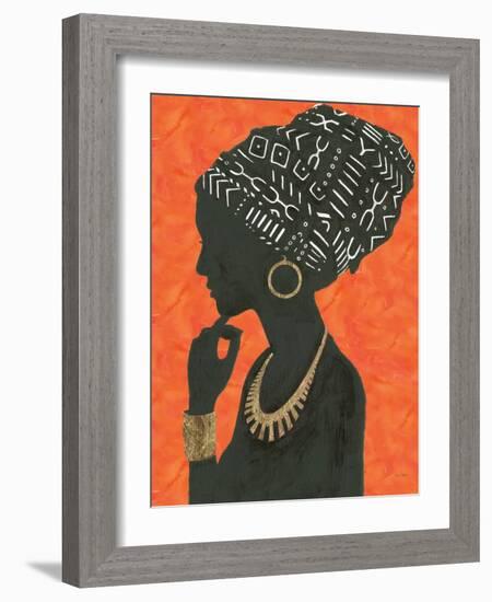 Graceful Majesty II Orange-Emily Adams-Framed Art Print