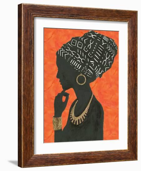 Graceful Majesty II Orange-Emily Adams-Framed Art Print