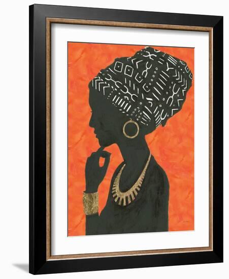 Graceful Majesty II Orange-Emily Adams-Framed Art Print